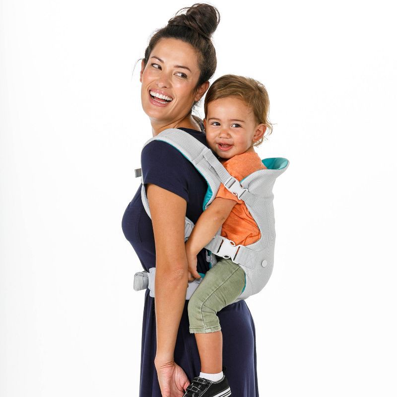 slide 10 of 11, Infantino Flip 4-In-1 Convertible Baby Carrier - Teal, 1 ct