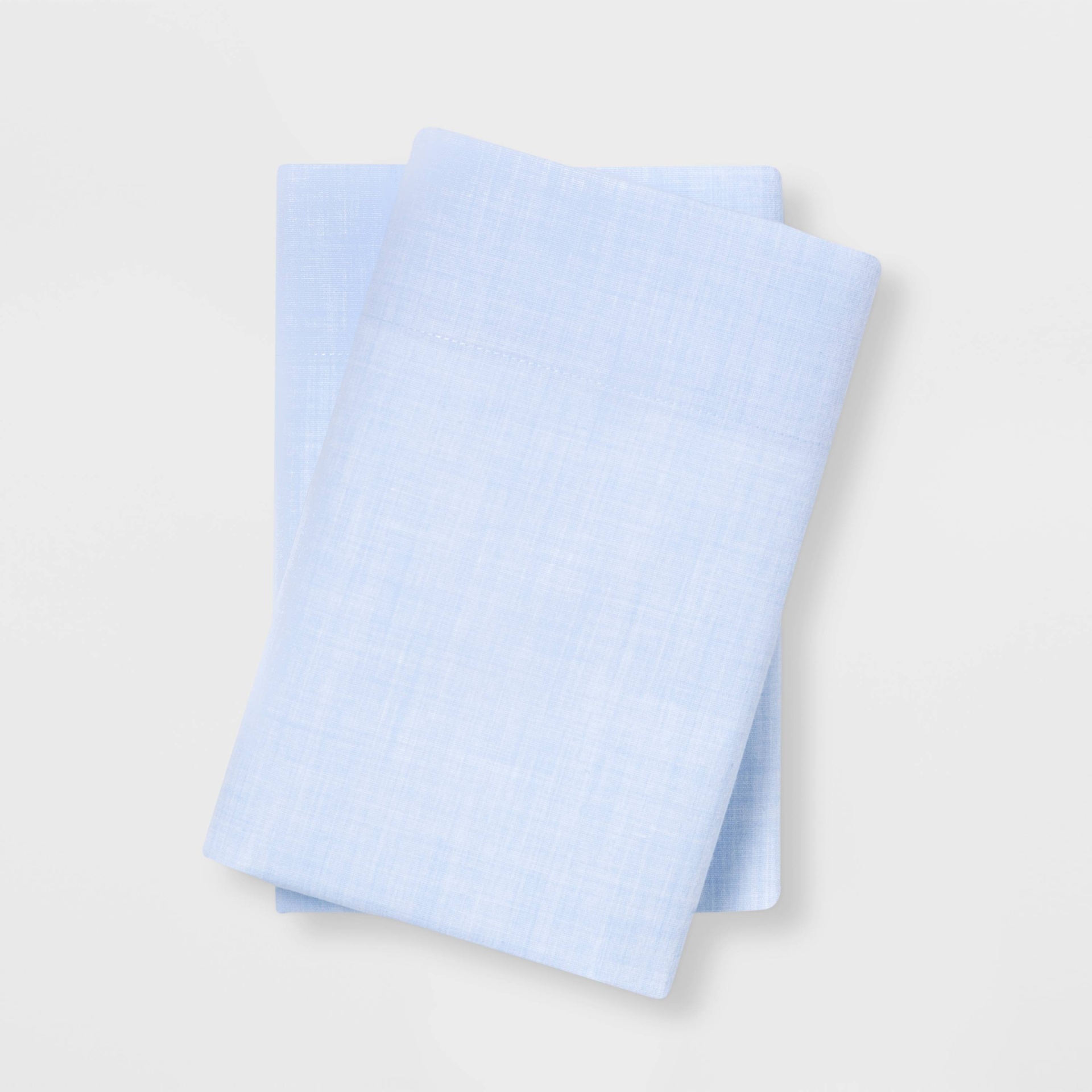 slide 1 of 1, Standard Easy Care Solid Pillowcase Set Light Blue - Room Essentials, 1 ct