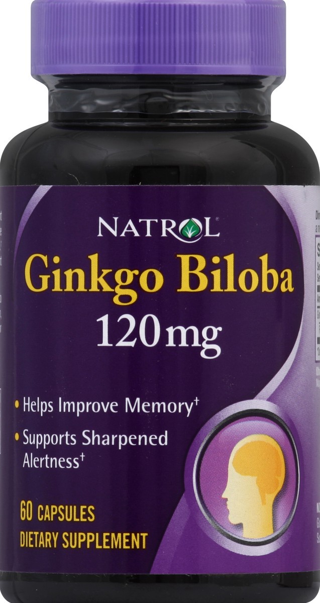 slide 2 of 2, Natrol Ginkgo Biloba 60 ea, 60 ct