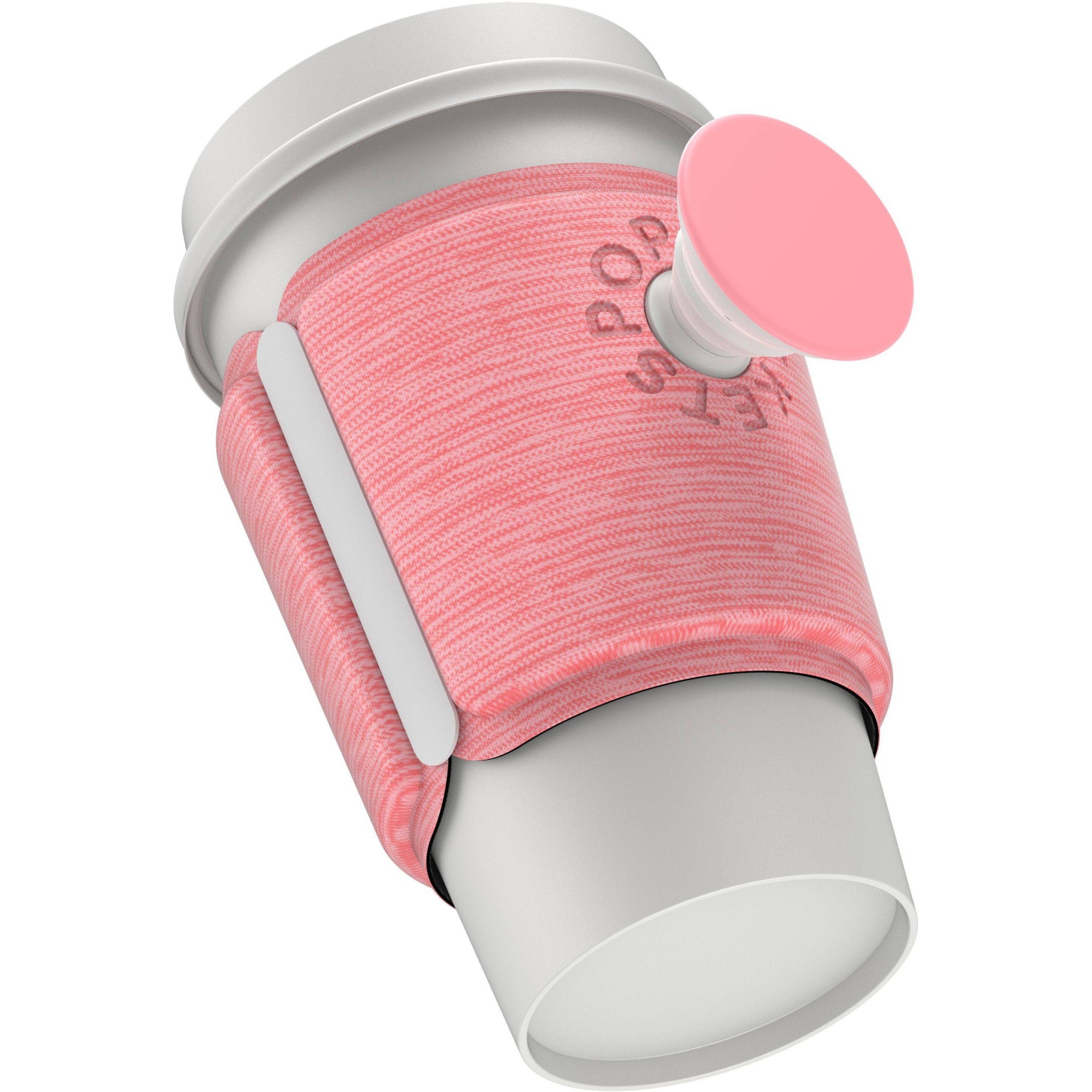 slide 1 of 1, PopSockets PopThirst Cup Sleeve - Macaroon Pink Melange, 1 ct