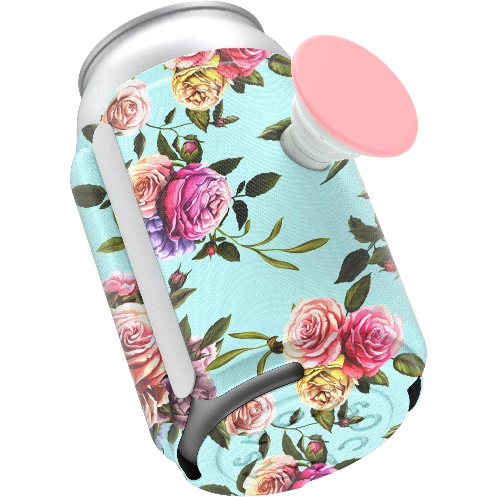 slide 1 of 6, PopSockets PopThirst Can Holder - Retro Wild Rose, 1 ct