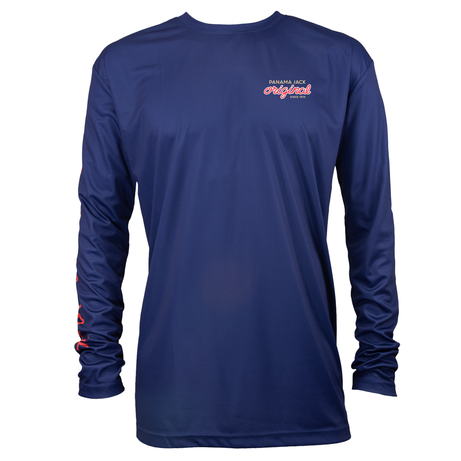 slide 2 of 2, Panama Jack Long Sleeve Performance Shirt with UPF 35+ Sun Protection in Navy, 1 ct