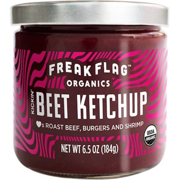 slide 1 of 2, Freak Flag Organics Kickin' Beet Ketchup, 6.5 oz