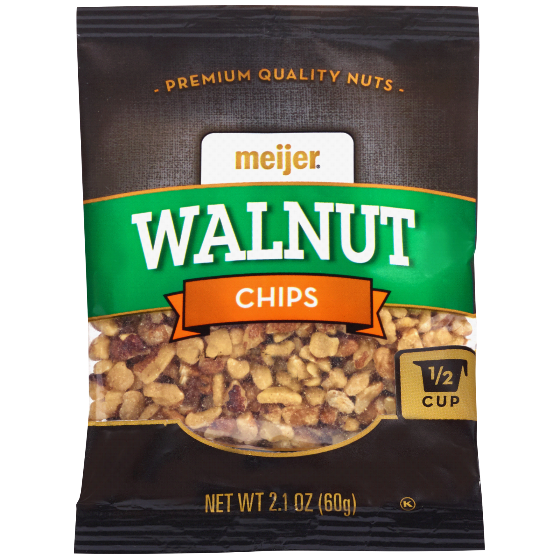 slide 1 of 2, Meijer Walnut Chips, 2.1 oz