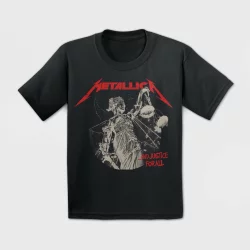 Merch Traffic Toddler Boys' Metallica Short Sleeve Graphic T-Shirt - Black 4T