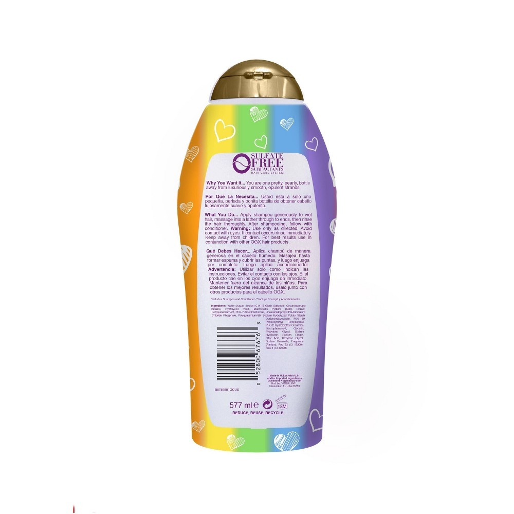 slide 2 of 3, OGX Liquid Pearl Shampoo, 19.5 fl oz