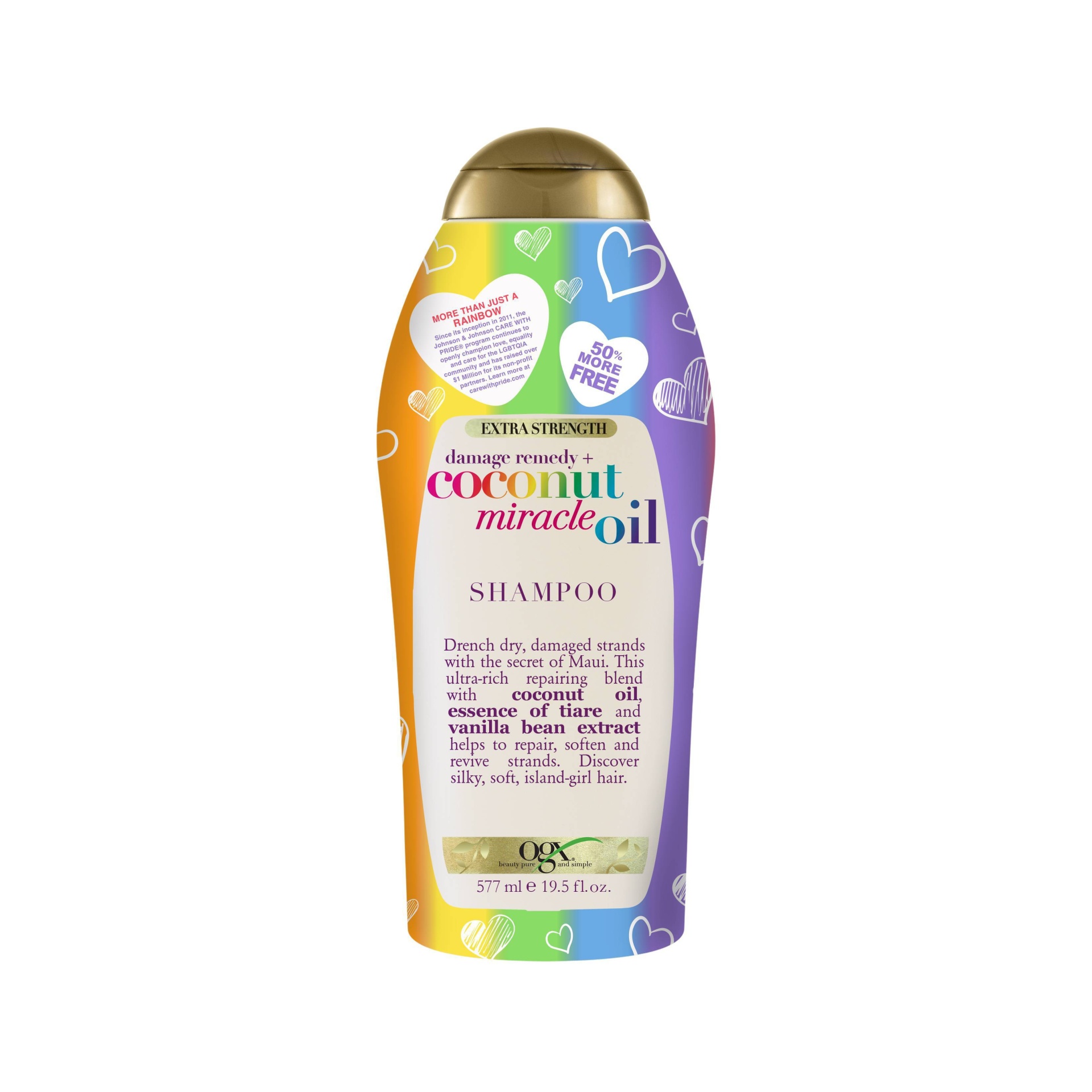 slide 1 of 3, OGX Coconut Miracle Oil Shampoo, 19.5 fl oz