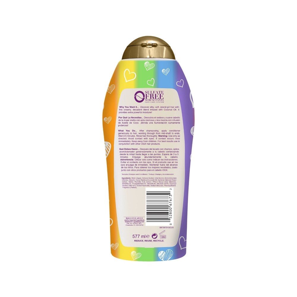 slide 2 of 3, OGX Coconut Miracle Oil Conditioner, 19.5 fl oz