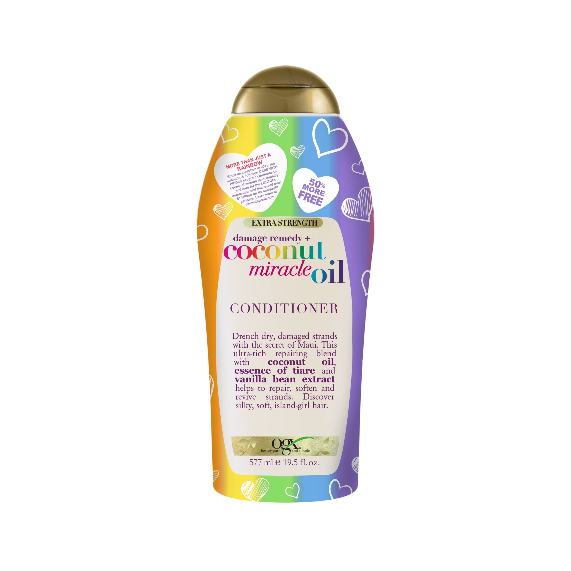 slide 1 of 3, OGX Coconut Miracle Oil Conditioner, 19.5 fl oz