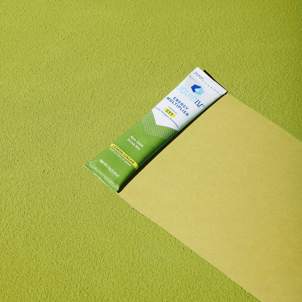 slide 5 of 7, Liquid I.V. Energy Multiplier Supplements - Lemon Ginger - 10ct, 10 ct