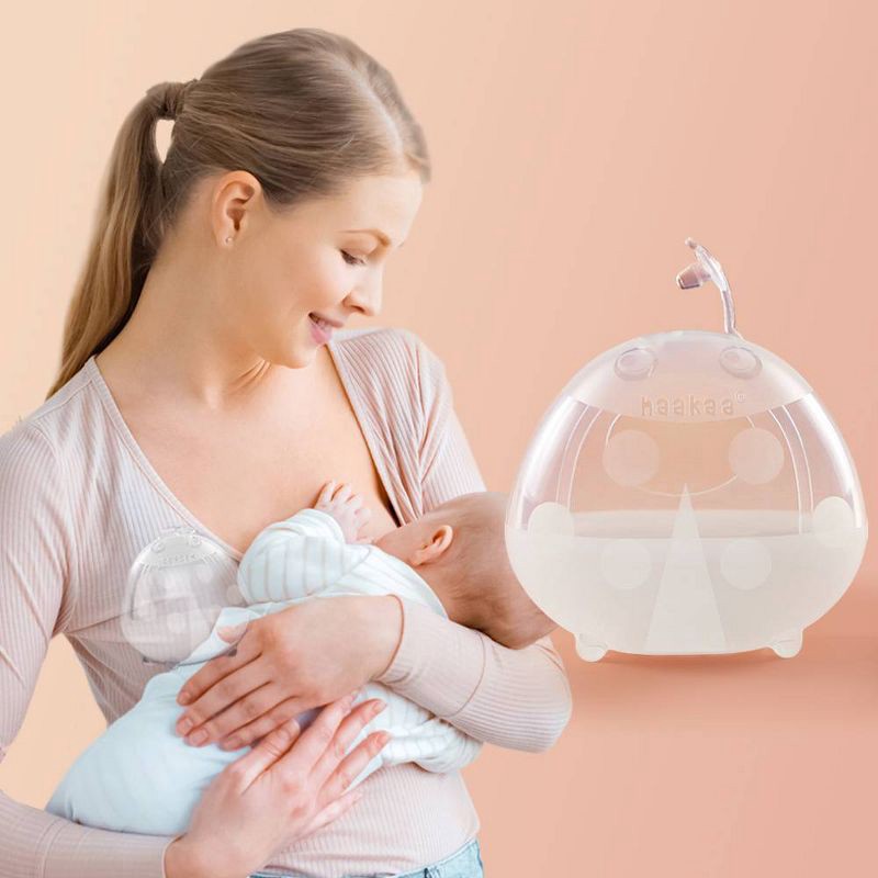 slide 2 of 6, Haakaa Ladybug Silicone Breast Milk Collector - 2.5oz/75ml, 2.5 oz, 75 ml