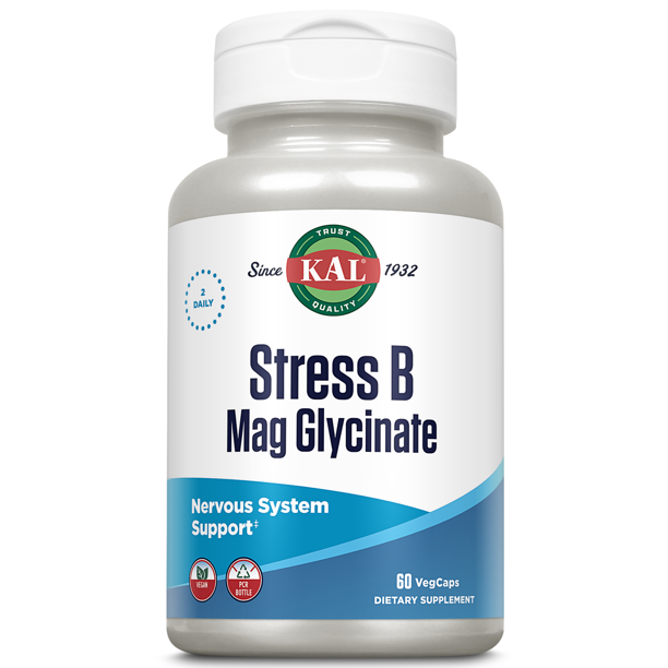 slide 1 of 1, Kal Stress B With Magnesium Glycinate, 60 ct