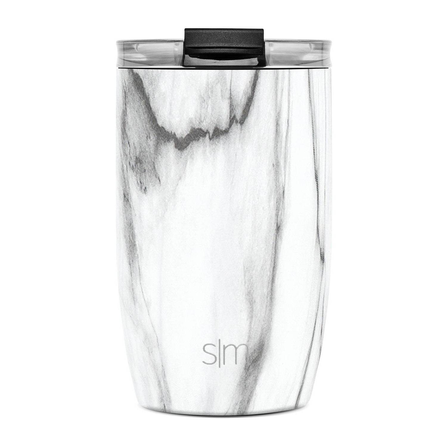 slide 1 of 4, Simple Modern Voyager Tumbler - Carrara Marble, 12 oz