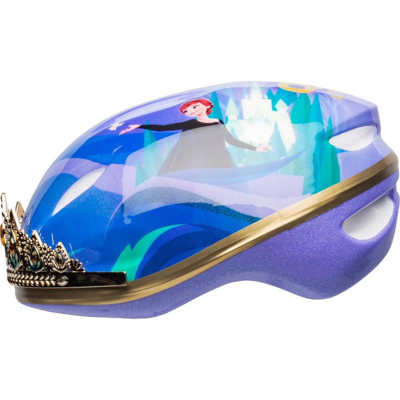 slide 2 of 7, Disney Frozen 2 Anna Tiara Child Bike Helmet, 1 ct