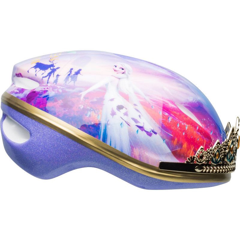 slide 3 of 7, Disney Frozen 2 Anna Tiara Child Bike Helmet, 1 ct