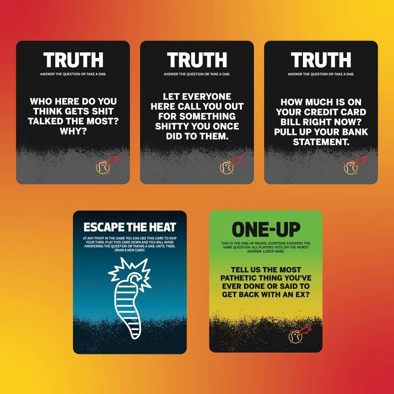 slide 3 of 5, Wilder Games Hot Ones Truth or Dab The Game, 1 ct