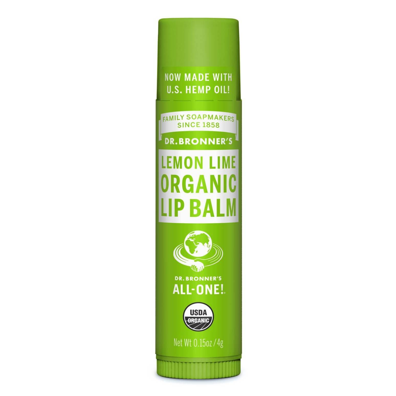 slide 1 of 3, Dr. Bronner's Organic Lip Balm - Lemon Lime - 0.15oz, 0.15 oz