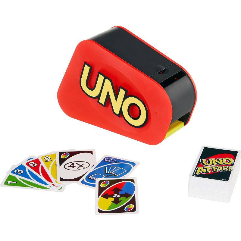 slide 1 of 6, UNO Attack Card Game, Gifts for Kids and Family Night, Card Launcher, 1 ct