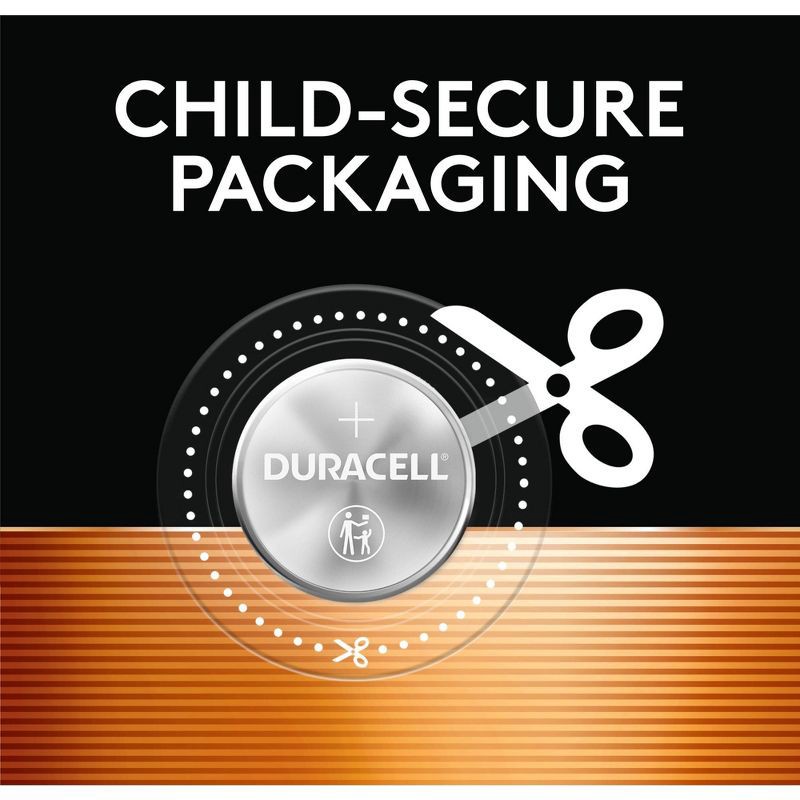 slide 5 of 6, Duracell 2032 Lithium Coin Battery - 4pk Specialty Battery w/ Bitterant Technology, 4 ct