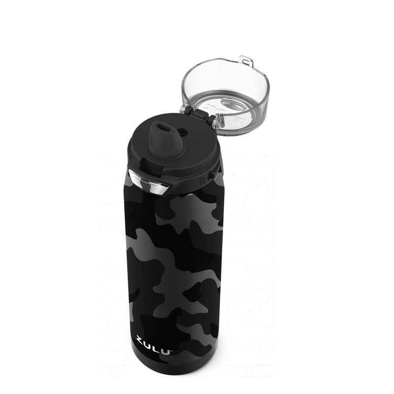 slide 2 of 3, Zulu Swift 20oz Stainless Steel Water Bottle - Camo Black, 20 oz