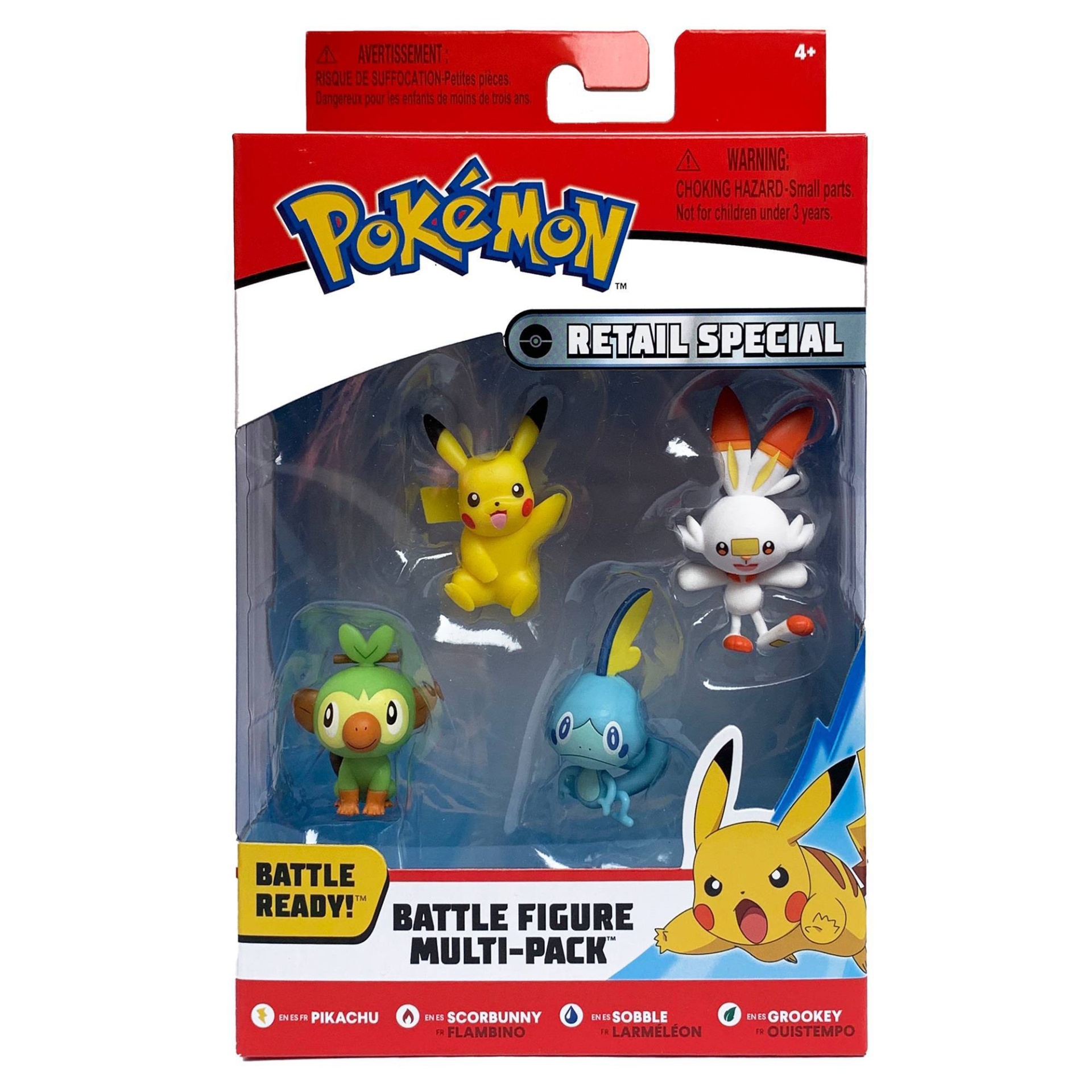 slide 1 of 3, Pokemon Battle Figure, 4 ct