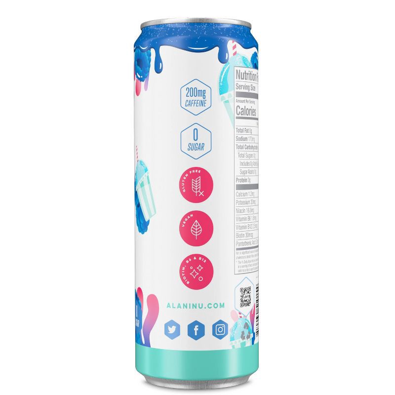 slide 2 of 4, Alani Nu Alani Blue Slush Energy Drink - 12 fl oz Can, 12 fl oz