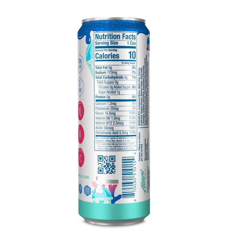 slide 3 of 5, Alani Nu Alani Blue Slush Energy Drink - 12 fl oz Can, 12 fl oz