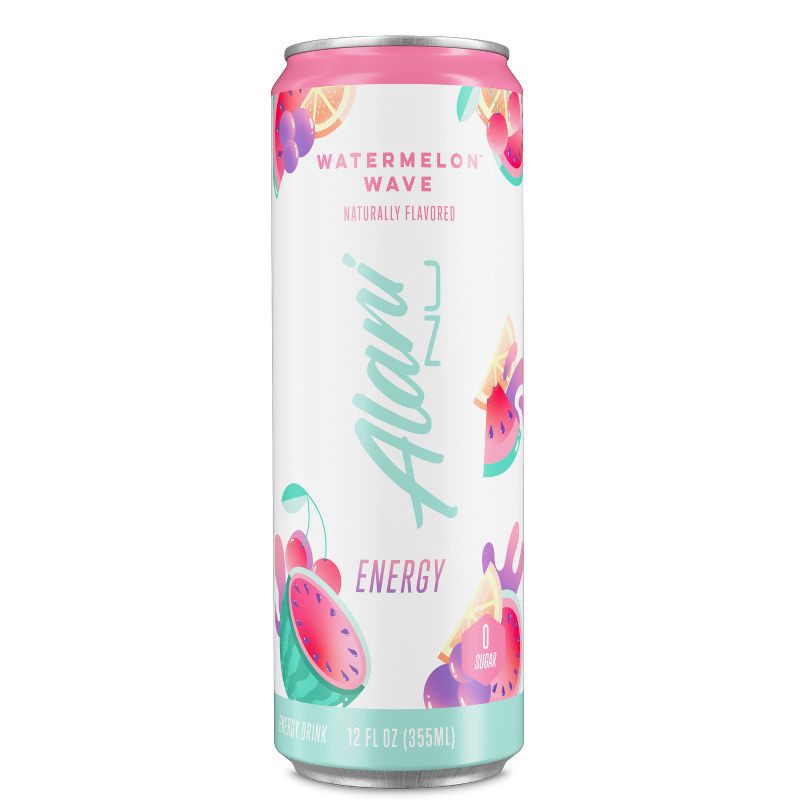 slide 4 of 4, Alani Nu Alani Watermelon Energy Drink -12 fl oz Can, 12 fl oz