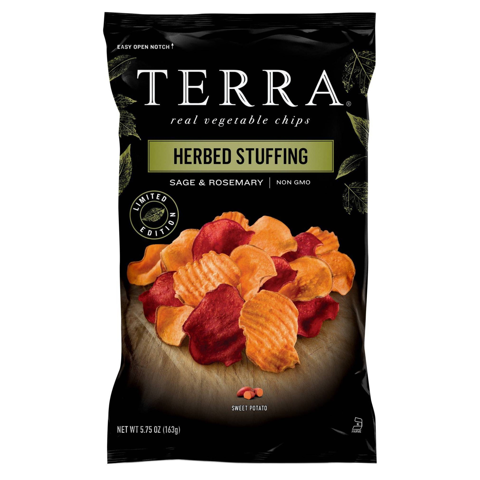 slide 1 of 3, Terra Herbed Stuffing Chips, 5.75 oz