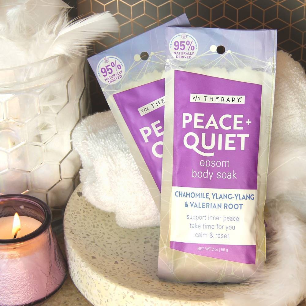 slide 3 of 4, Village Naturals Peace and Quiet Epsom Bath Soak, 2 oz