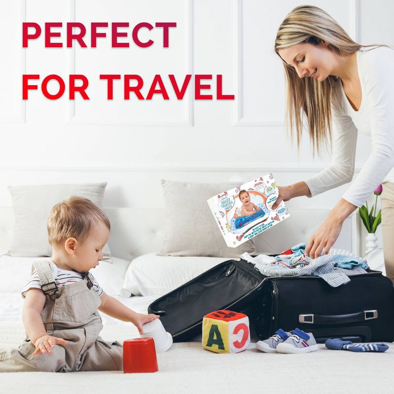 slide 7 of 8, Hoovy Inflatable Tummy Time Water Play Mat, 1 ct