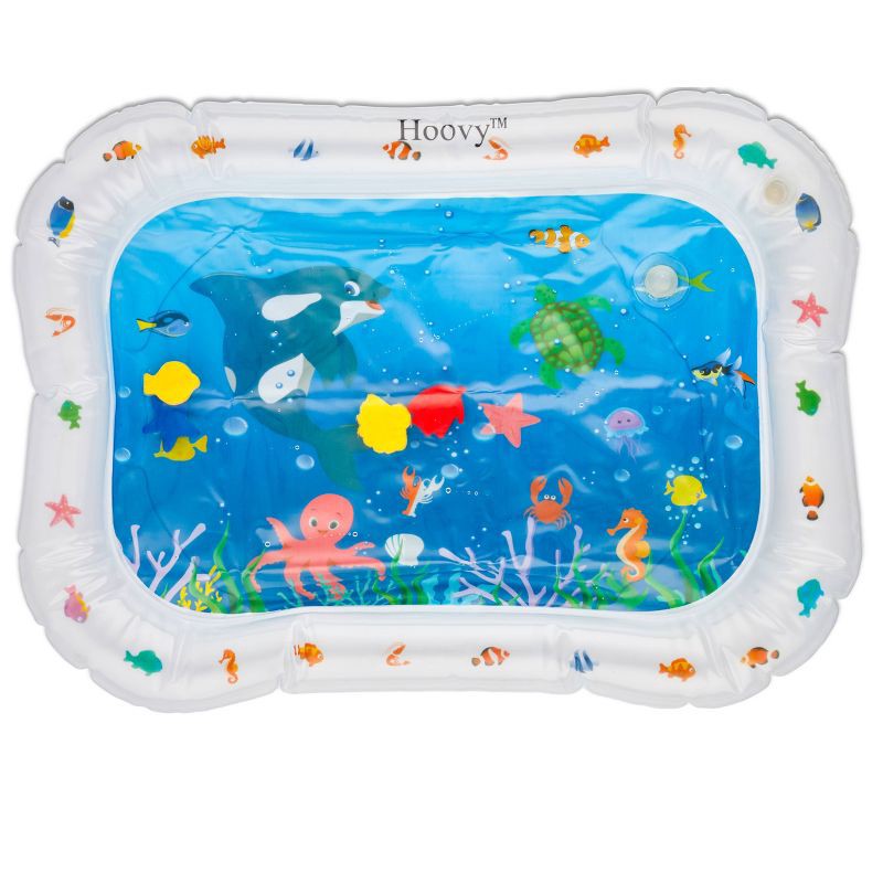 slide 8 of 8, Hoovy Inflatable Tummy Time Water Play Mat, 1 ct