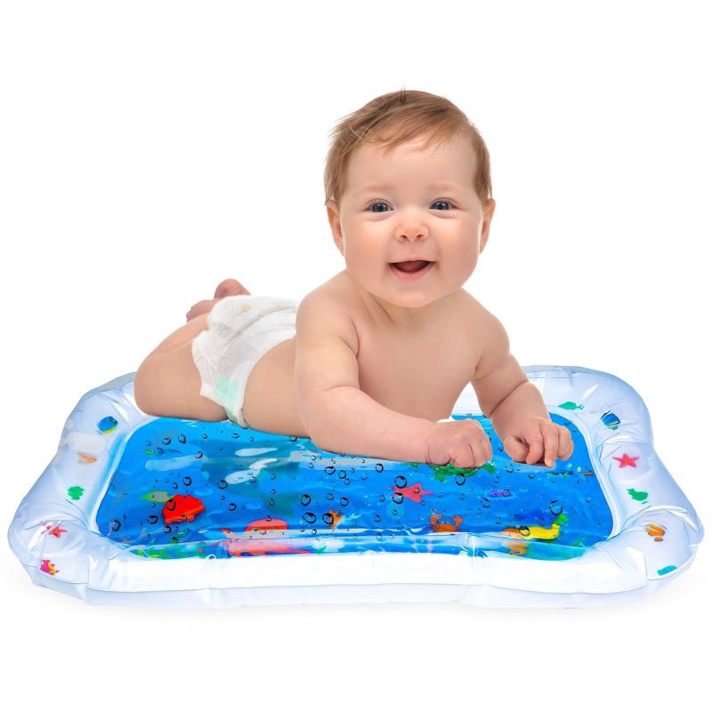 slide 1 of 8, Hoovy Inflatable Tummy Time Water Play Mat, 1 ct