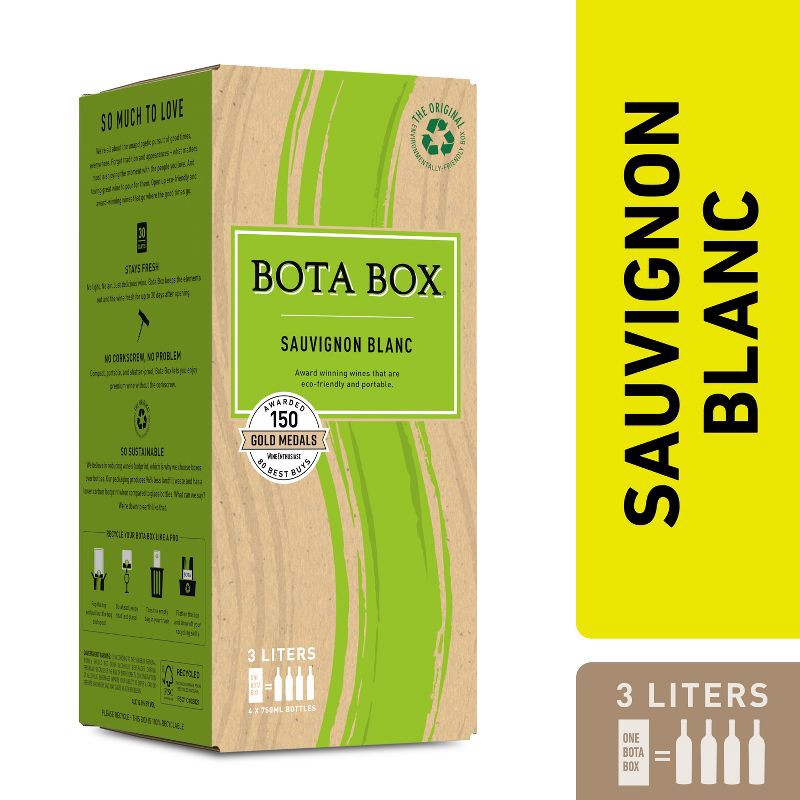 slide 8 of 11, Bota Box Sauvignon Blanc White Wine - 3L Box, 3 liter