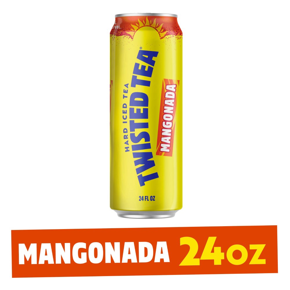 slide 1 of 2, Twisted Tea Mangonada Hard Iced Tea, 24 fl oz