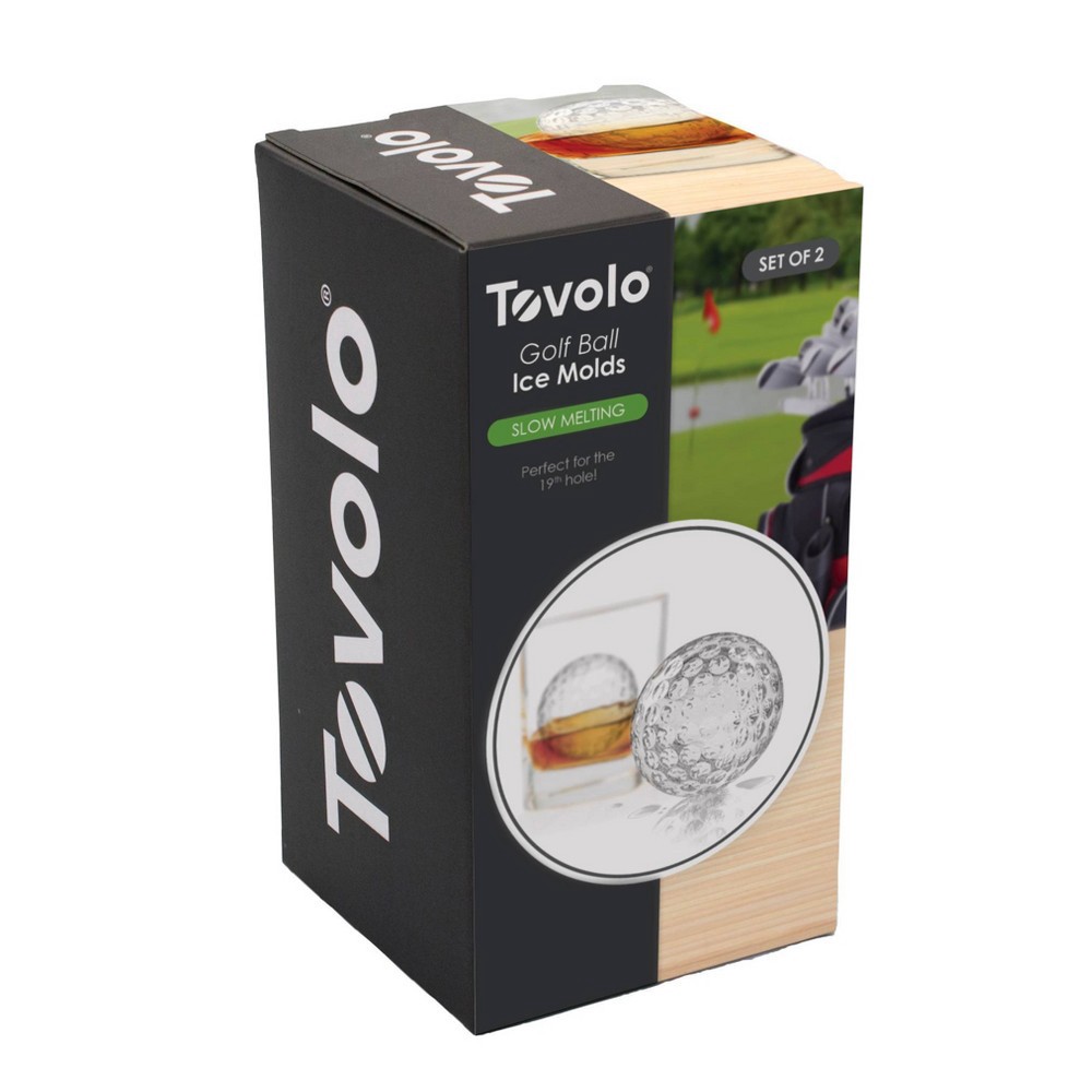 Tovolo Set of 3 Golf Ball 2.5 Ice Molds New