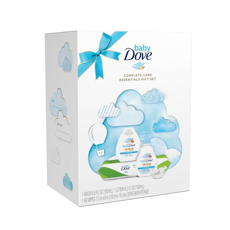 slide 3 of 4, Baby Dove Rich Moisture Wipe & Bath Sponge Gift Set, 1 ct