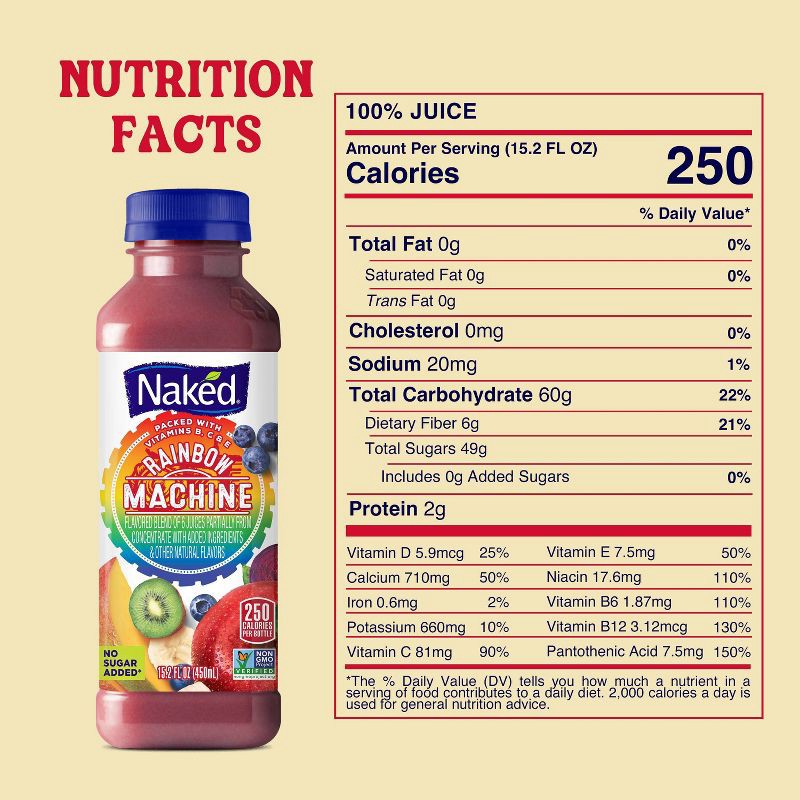 slide 10 of 11, Naked Juice Rainbow Machine - 15.2 fl oz, 15.2 fl oz