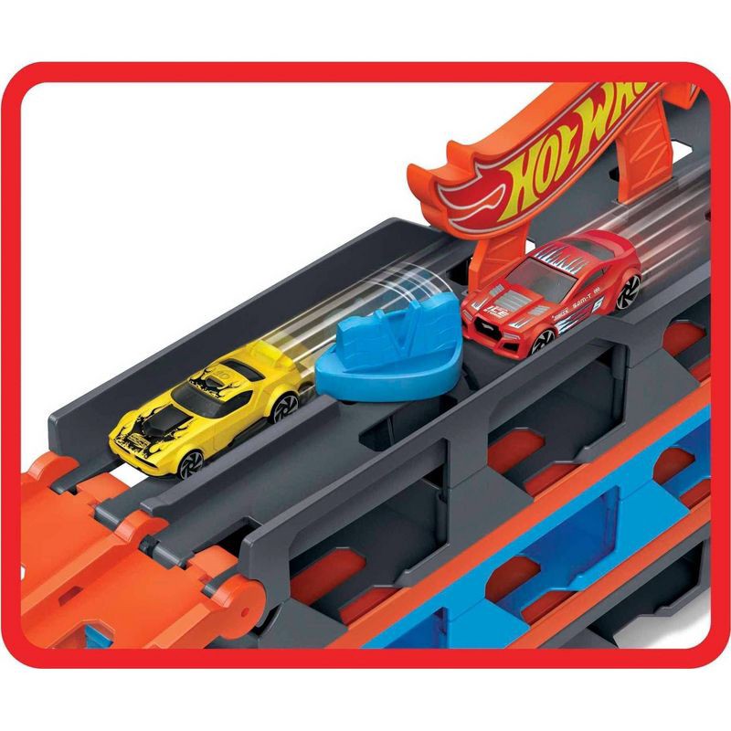 slide 4 of 6, Hot Wheels Speedway Hauler Storage Carrier, 1 ct