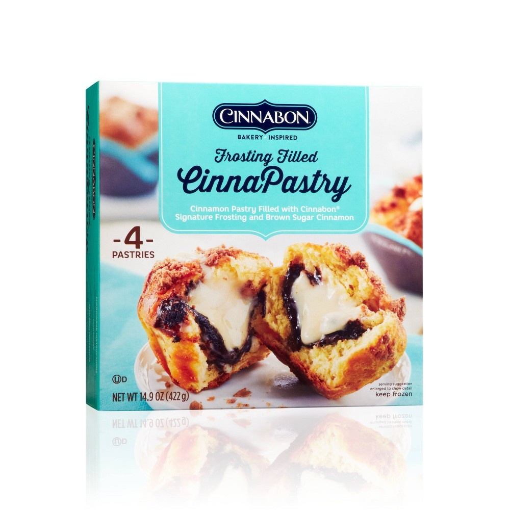 slide 4 of 5, Cinnabon Frozen Frosting Filled Cinnapastry, 14.9 oz