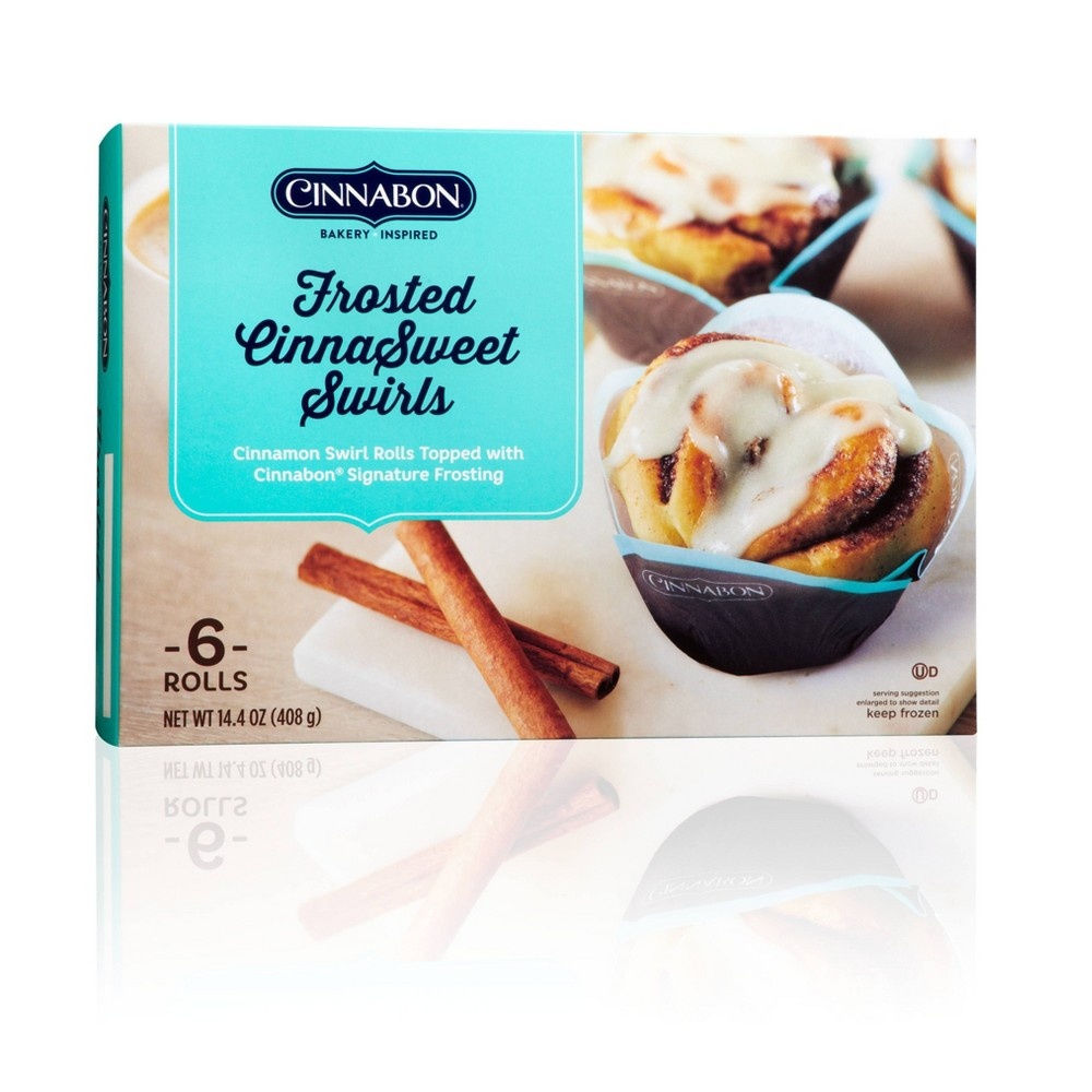 slide 4 of 5, Cinnabon Frozen Frosted Cinnasweet Swirls, 14.4 oz