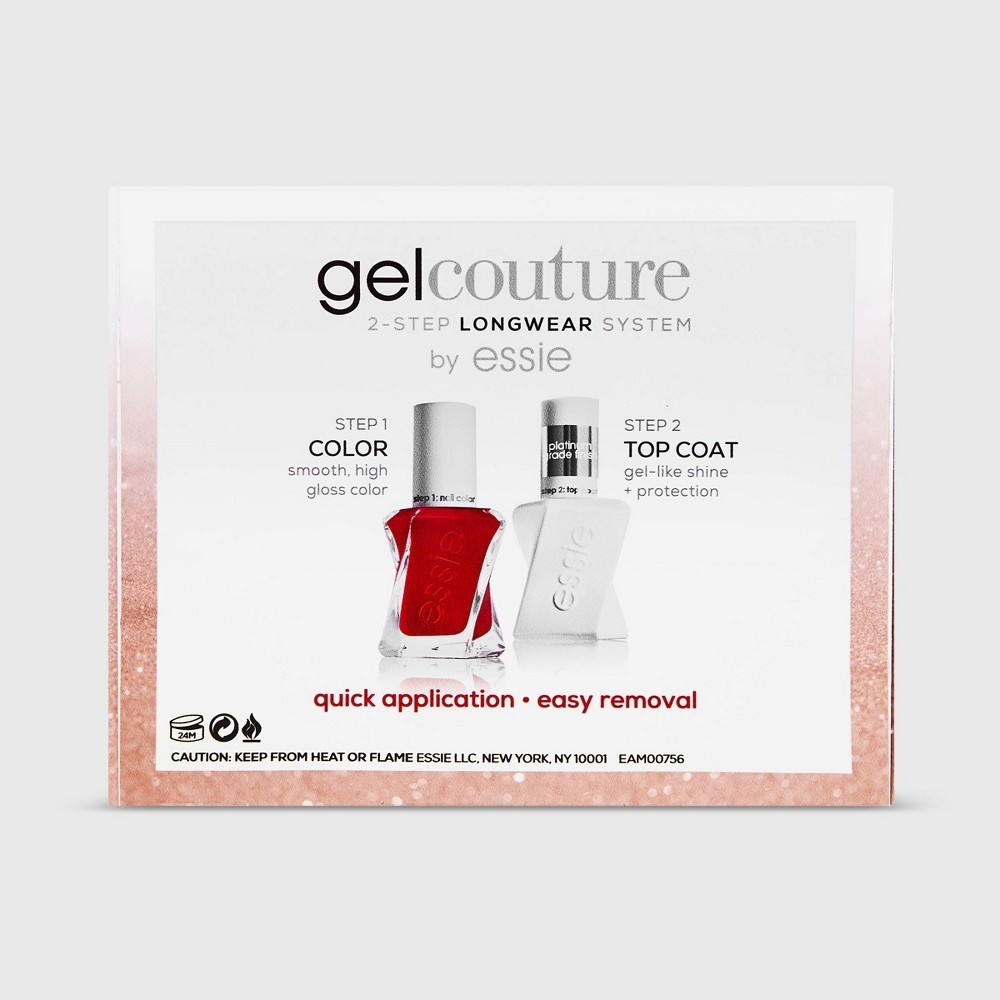 slide 2 of 5, essie Gel Couture Holiday Longwear Nail Color Mini Gift Set, 3 ct