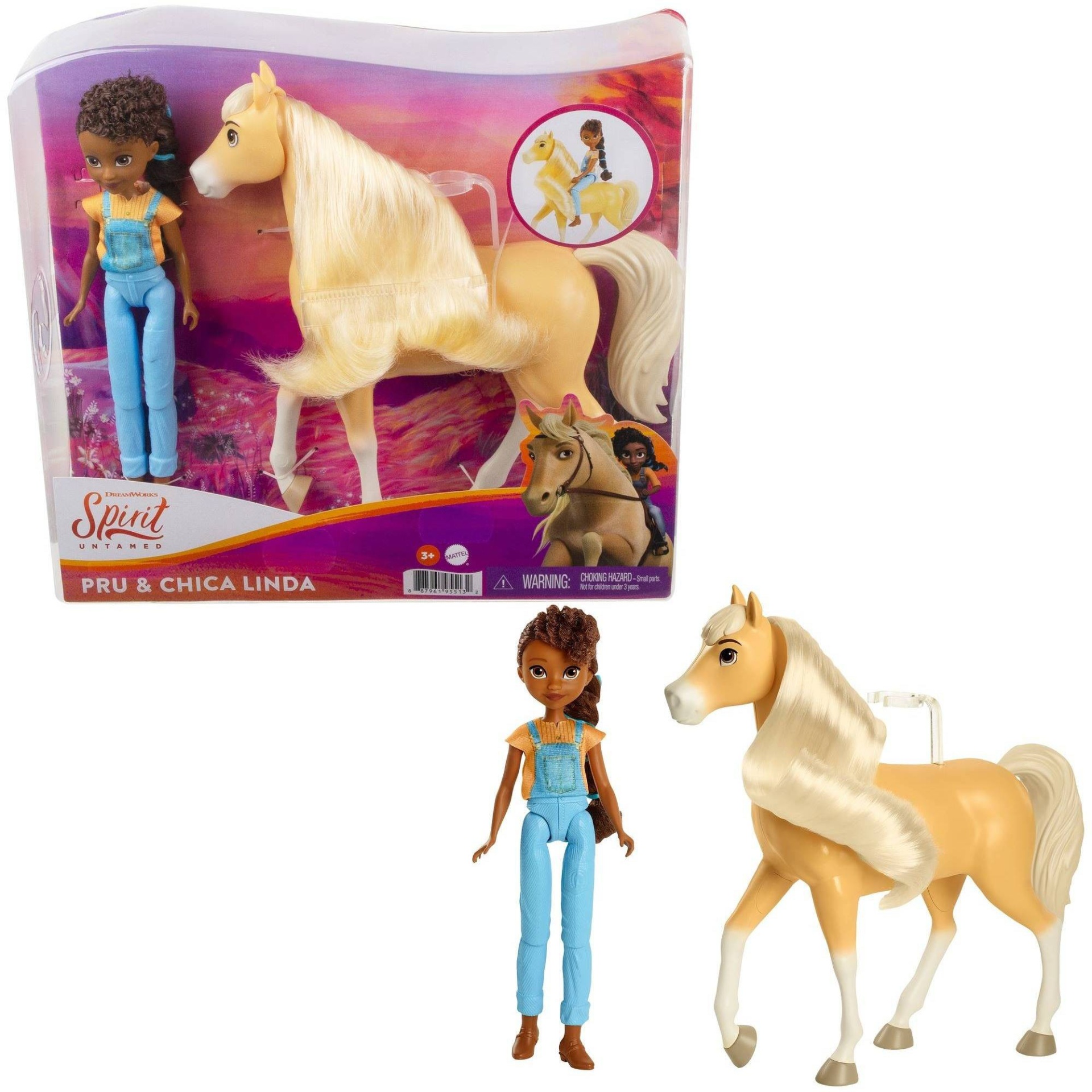 slide 1 of 6, Spirit Untamed Pru & Chica Linda Doll and Horse Figures, 1 ct