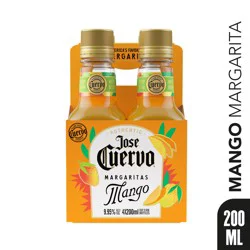 Jose Cuervo Authentic Margarita Mango Ready to Drink Cocktail, 4 pack, 200 ml