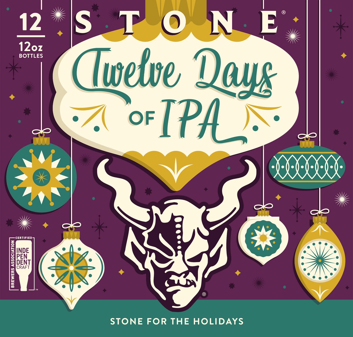 slide 4 of 4, Stone Beer, Twelve Days Of Ipa, 144 oz