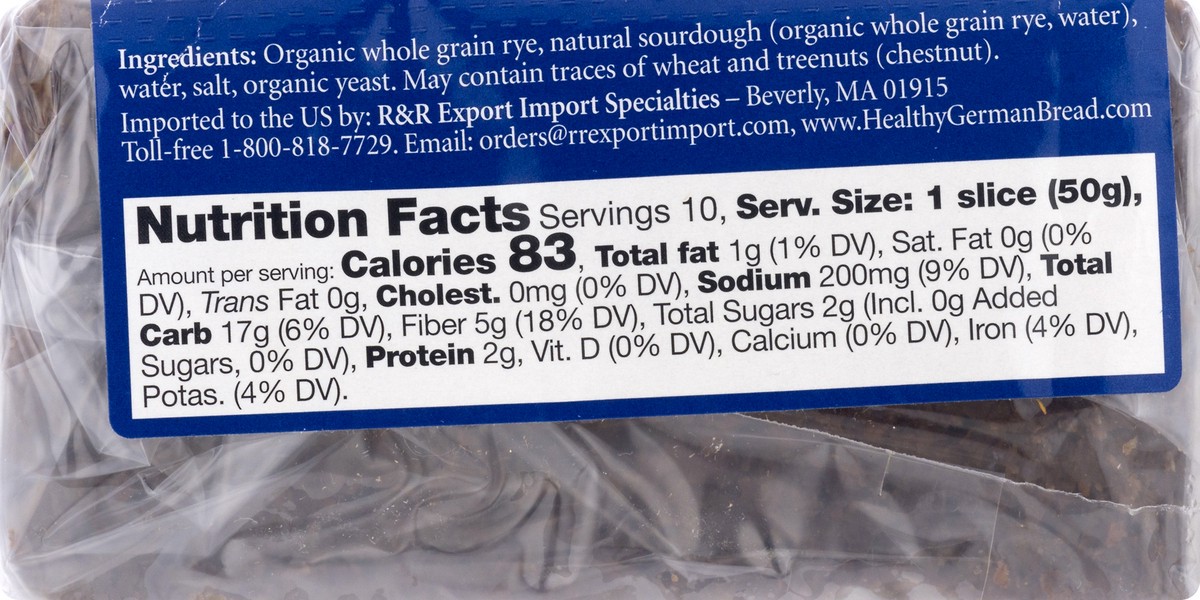 slide 5 of 9, Genuine Bavarian Pumpernickel 17.6 oz, 17.6 oz