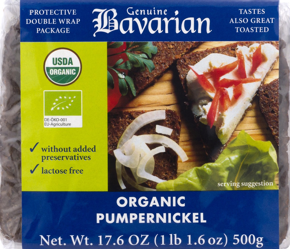 slide 2 of 9, Genuine Bavarian Pumpernickel 17.6 oz, 17.6 oz