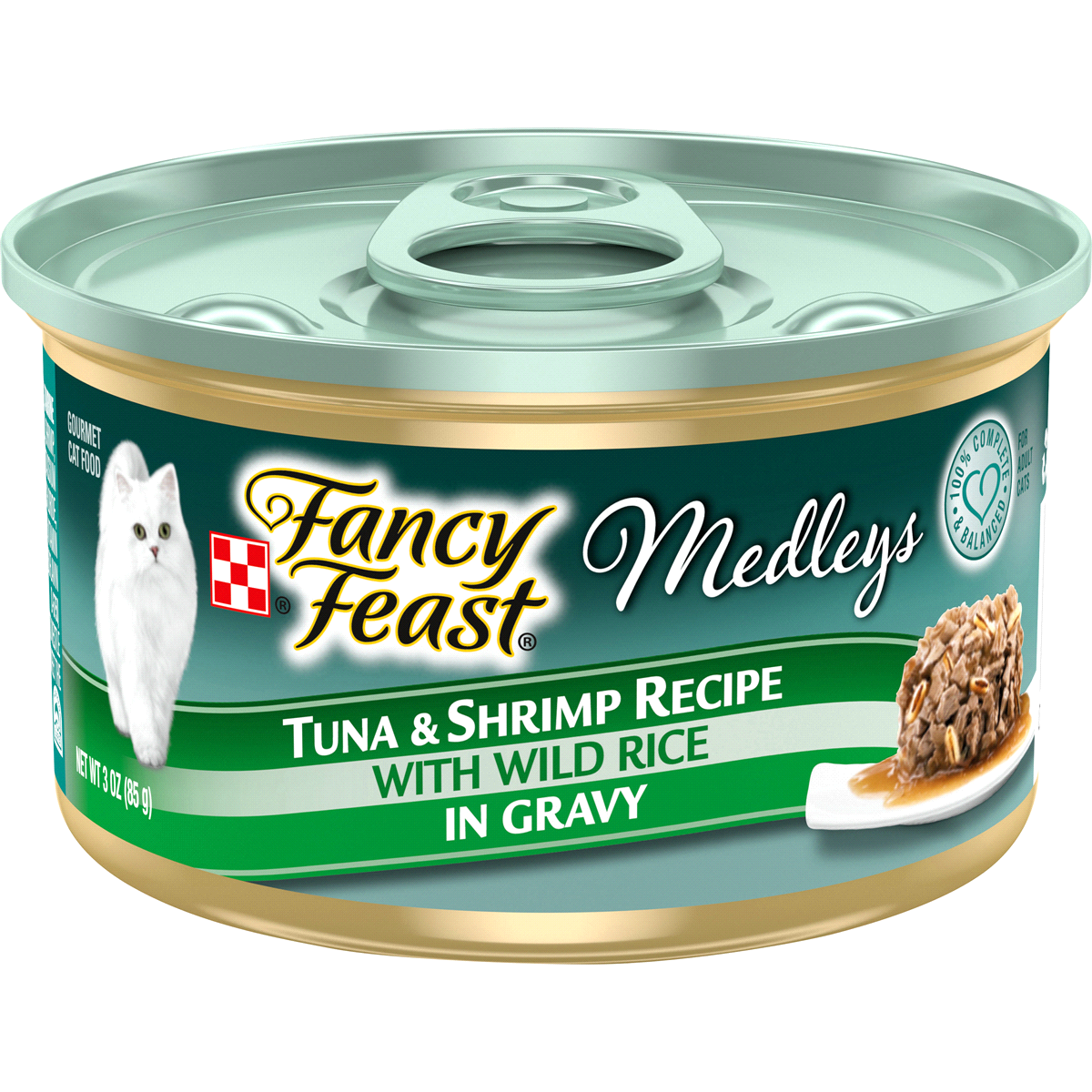 slide 1 of 1, Purina Fancy Feast Medleys Tuna & Shrimp Recipe Wet Cat Food, 3 oz