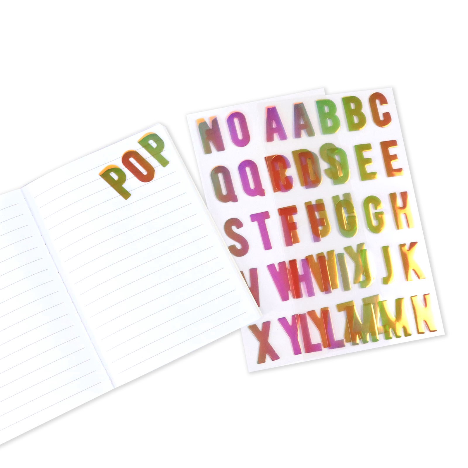 slide 4 of 5, Iridescent Alphabet Stickers By Recollections, 1 in