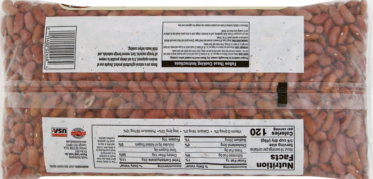 slide 6 of 6, Western Family Red Kidney Beans, 32 oz